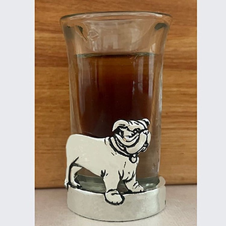 Bulldog shot glasses on sale